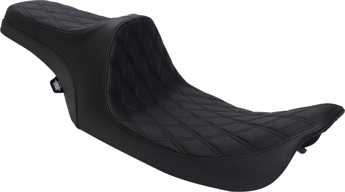 DRAG SPECIALTIES SEATS SEATS PREDATOR III DOUBLE DIAMOND VINYL BLACK/BLACK 0801-1129