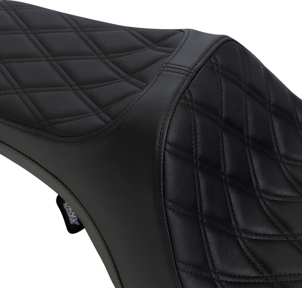 DRAG SPECIALTIES SEATS SEATS PREDATOR III DOUBLE DIAMOND VINYL BLACK/BLACK 0801-1129