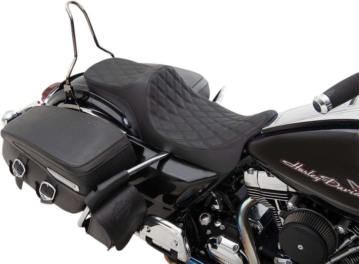 DRAG SPECIALTIES SEATS SEAT PREDATOR III 2-UP DOUBLE 0801-1304