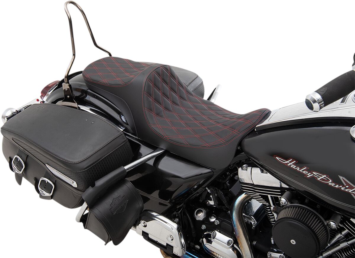 DRAG SPECIALTIES SEATS SEAT PREDATOR III 2-UP DOUBLE 0801-1306