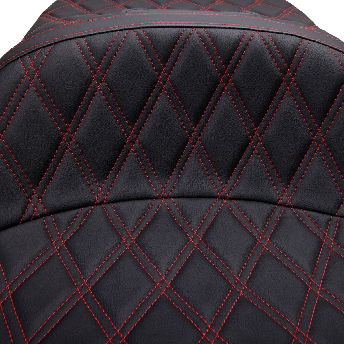 DRAG SPECIALTIES SEATS Seat Freedom Tour, Bk DD w/Rd stch vinyl, FLHT/R/X,FLHTC/U/G 08011507-4676D