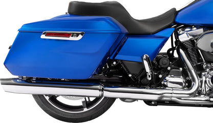 DRAG SPECIALTIES SEATS Forward Position Freedom Seat - Vinyl/Solar Leather - Black Double Diamond Stitch - FLH/FLT '23-'25 4715F