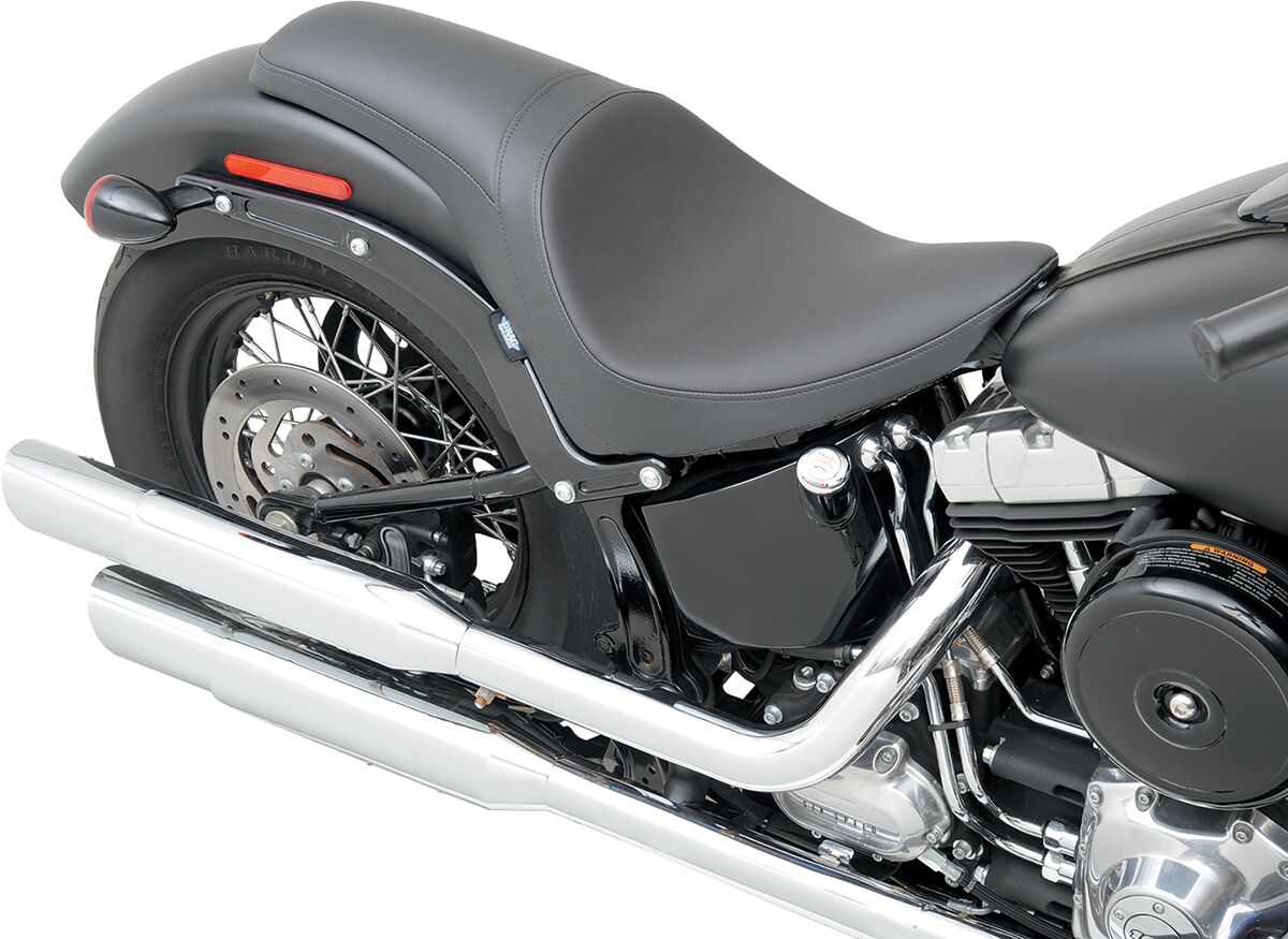 DRAG SPECIALTIES SEATS SEAT PREDATOR FULL LENGTH FRONT SMOOTH VINYL BLACK 0802-0779