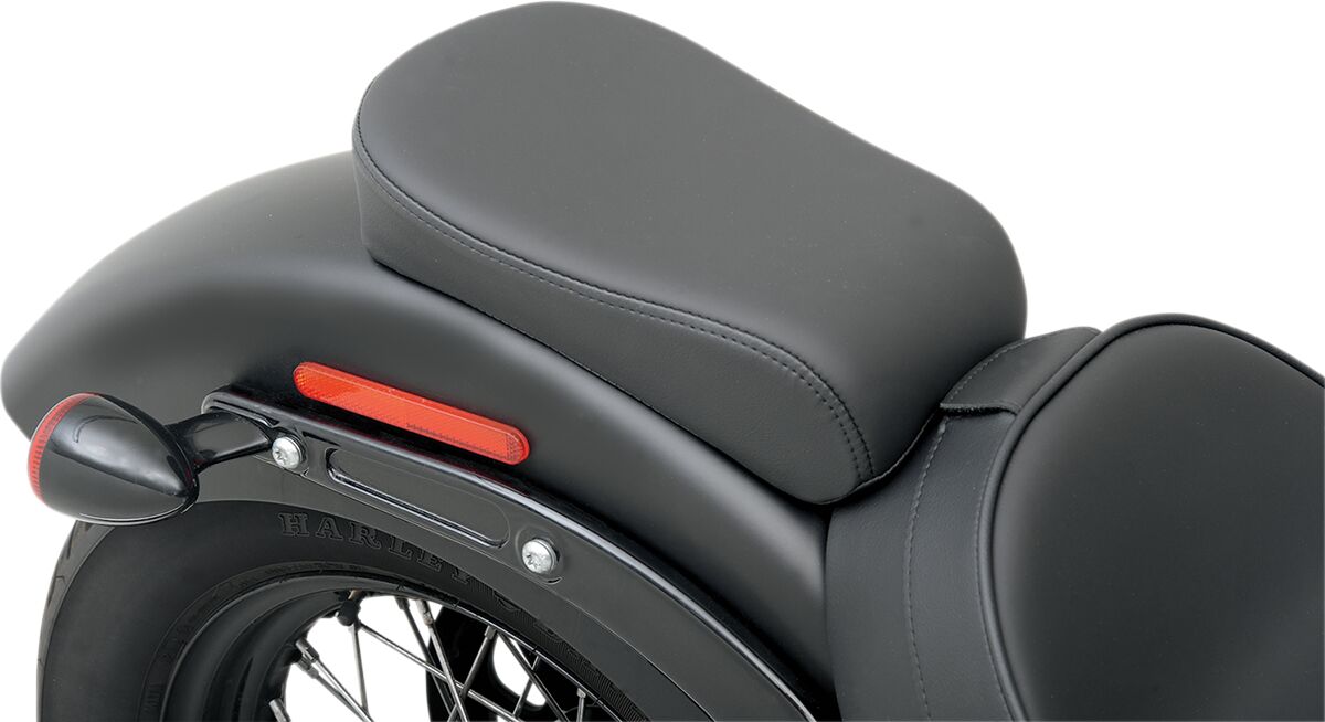 DRAG SPECIALTIES SEATS PILLION PAD WIDE REAR SMOOTH LEATHER BLACK 0802-0788