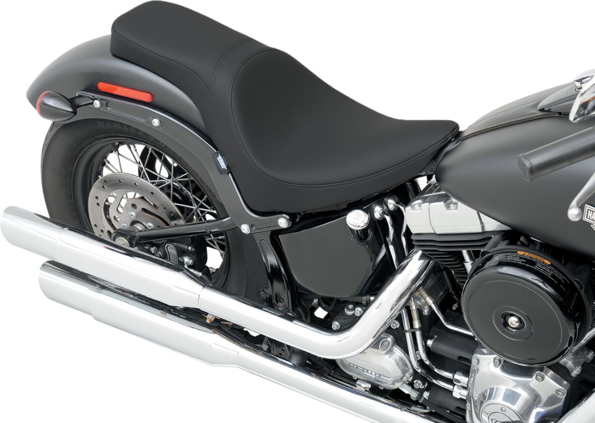 DRAG SPECIALTIES SEATS SEAT PREDATOR 2-UP STANDARD REAR SMOOTH VINYL BLACK 0802-0790