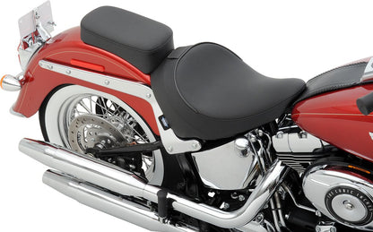 DRAG SPECIALTIES SEATS SEAT STANDARD FRONT WITH DRIVER BACKREST RECEPTACLE VINYL BLACK 0802-0806