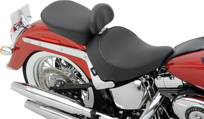 DRAG SPECIALTIES SEATS SEAT STANDARD FRONT WITH DRIVER BACKREST RECEPTACLE VINYL BLACK 0802-0806