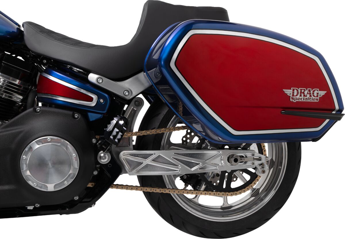 DRAG SPECIALTIES SEATS Predator III Seat - Double Diamond - Black w/ Black Stitching - Softail 18+ 0802-1491