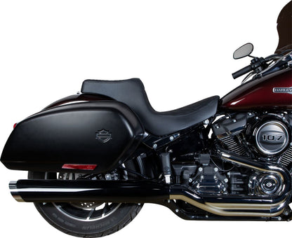 DRAG SPECIALTIES SEATS Predator III Seat - Double Diamond - Black w/ Black Stitching - Softail 18+ 0802-1491