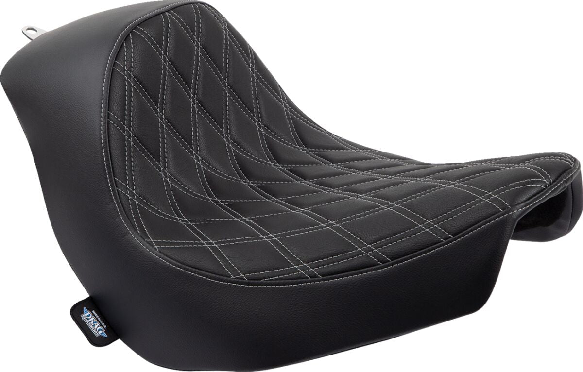 DRAG SPECIALTIES SEATS SEAT SOLO DOUBLE DIAMOND SILVE 0802-1514