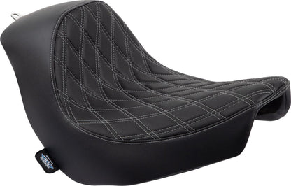 DRAG SPECIALTIES SEATS SEAT SOLO DOUBLE DIAMOND SILVE 0802-1514