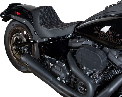 DRAG SPECIALTIES SEATS SEAT SOLO DOUBLE DIAMOND SILVE 0802-1514