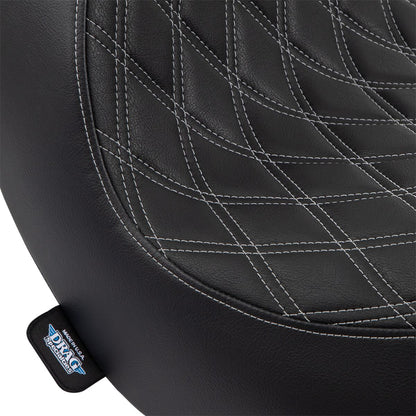 DRAG SPECIALTIES SEATS SEAT SOLO DOUBLE DIAMOND SILVE 0802-1514