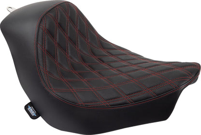 DRAG SPECIALTIES SEATS SEAT SOLO DOUBLE DIAMOND RED 0802-1515