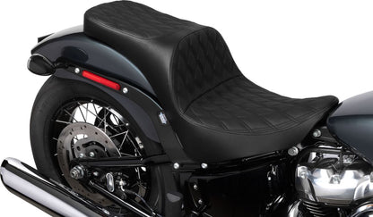 DRAG SPECIALTIES SEATS Freedom Seat - Vinyl - Double Diamond Black Stitch 4719B