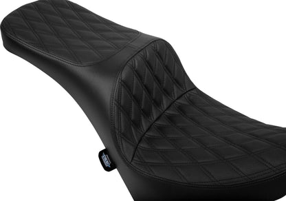 DRAG SPECIALTIES SEATS Freedom Seat - Vinyl - Double Diamond Black Stitch 4719B