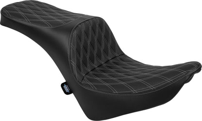 DRAG SPECIALTIES SEATS Freedom Seat - Vinyl - Double Diamond Silver Stitch 4719C
