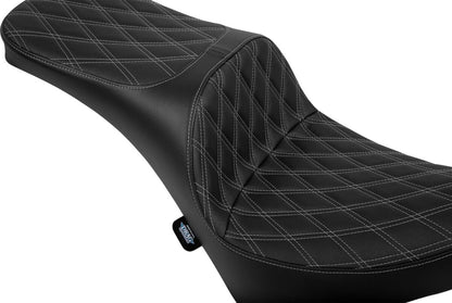 DRAG SPECIALTIES SEATS Freedom Seat - Vinyl - Double Diamond Silver Stitch 4719C