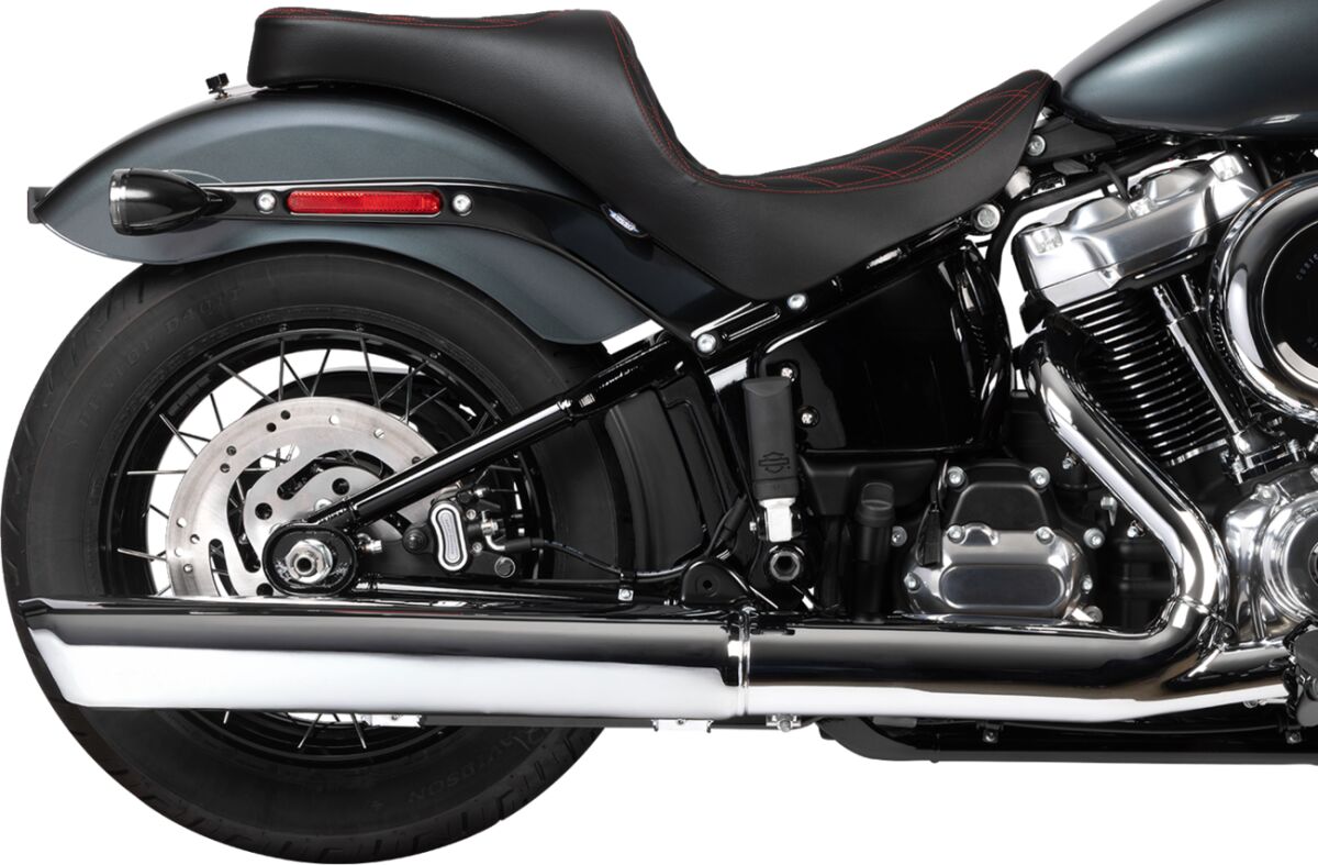 DRAG SPECIALTIES SEATS Freedom Seat - Vinyl - Double Diamond Red Stitch 4719D