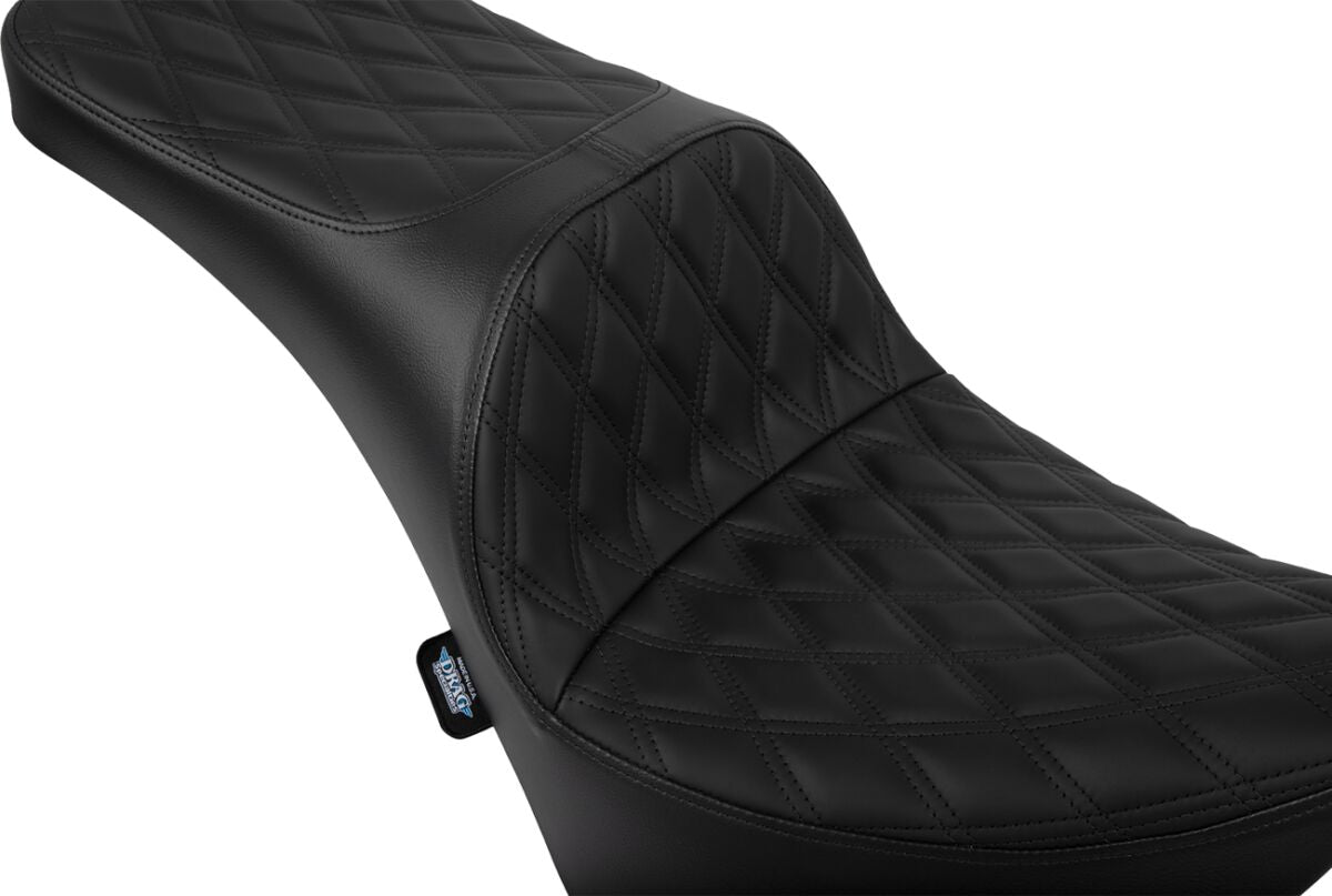 DRAG SPECIALTIES SEATS Freedom Seat - Solar Leather - Double Diamond Black Stitch 4719F