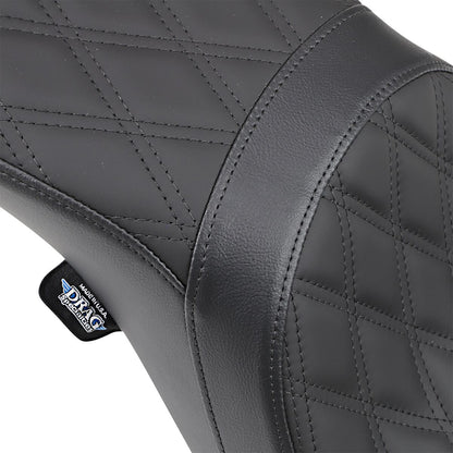 DRAG SPECIALTIES SEATS SEAT PREDATOR 2-UP DOUBLE DIAMOND STITCHED 0803-0541