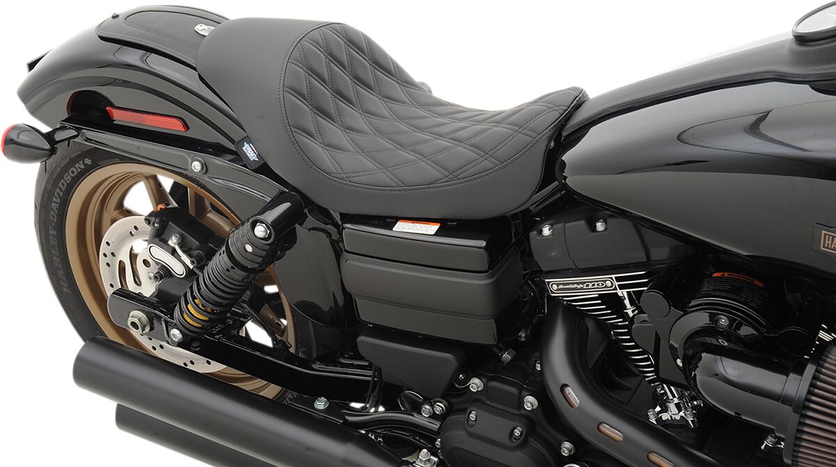 DRAG SPECIALTIES SEATS SEAT 3/4 SOLO DIAMOND STYLE BLACK 0803-0543