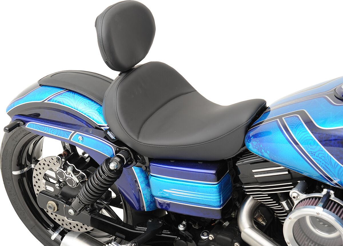 DRAG SPECIALTIES SEATS SEAT SOLO WITH BACKREST OPTION BLACK 0803-0555