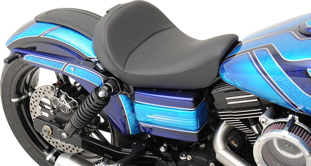 DRAG SPECIALTIES SEATS SEAT SOLO WITH BACKREST OPTION BLACK 0803-0555