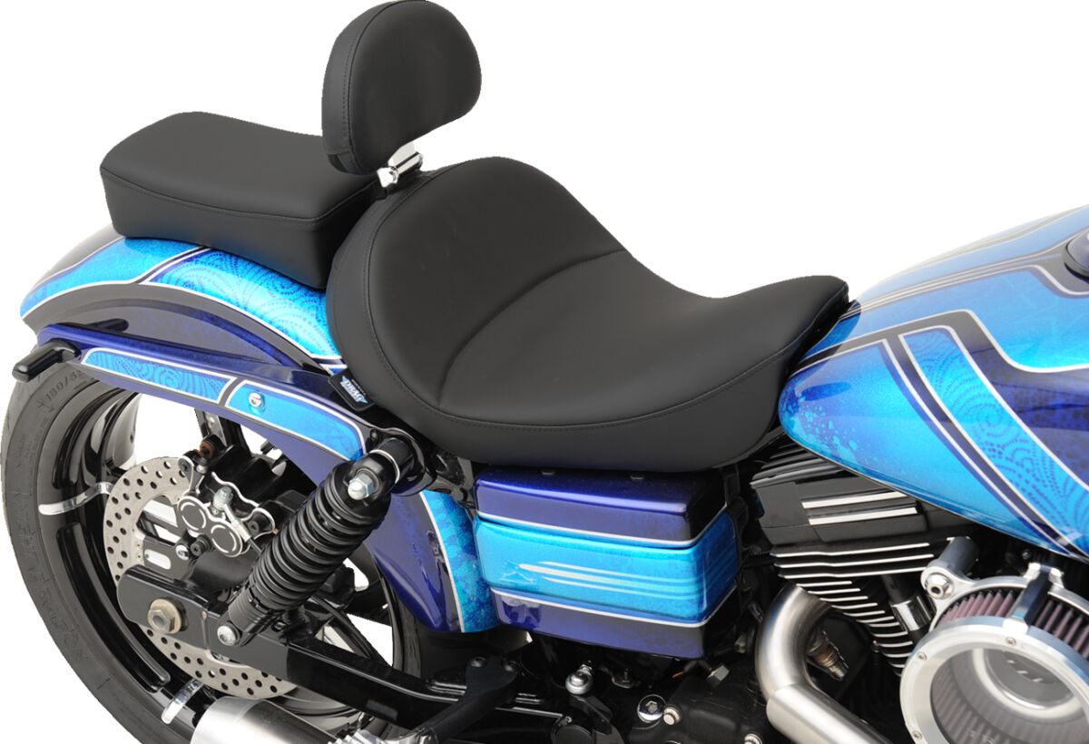 DRAG SPECIALTIES SEATS SEAT SOLO WITH BACKREST OPTION BLACK 0803-0555
