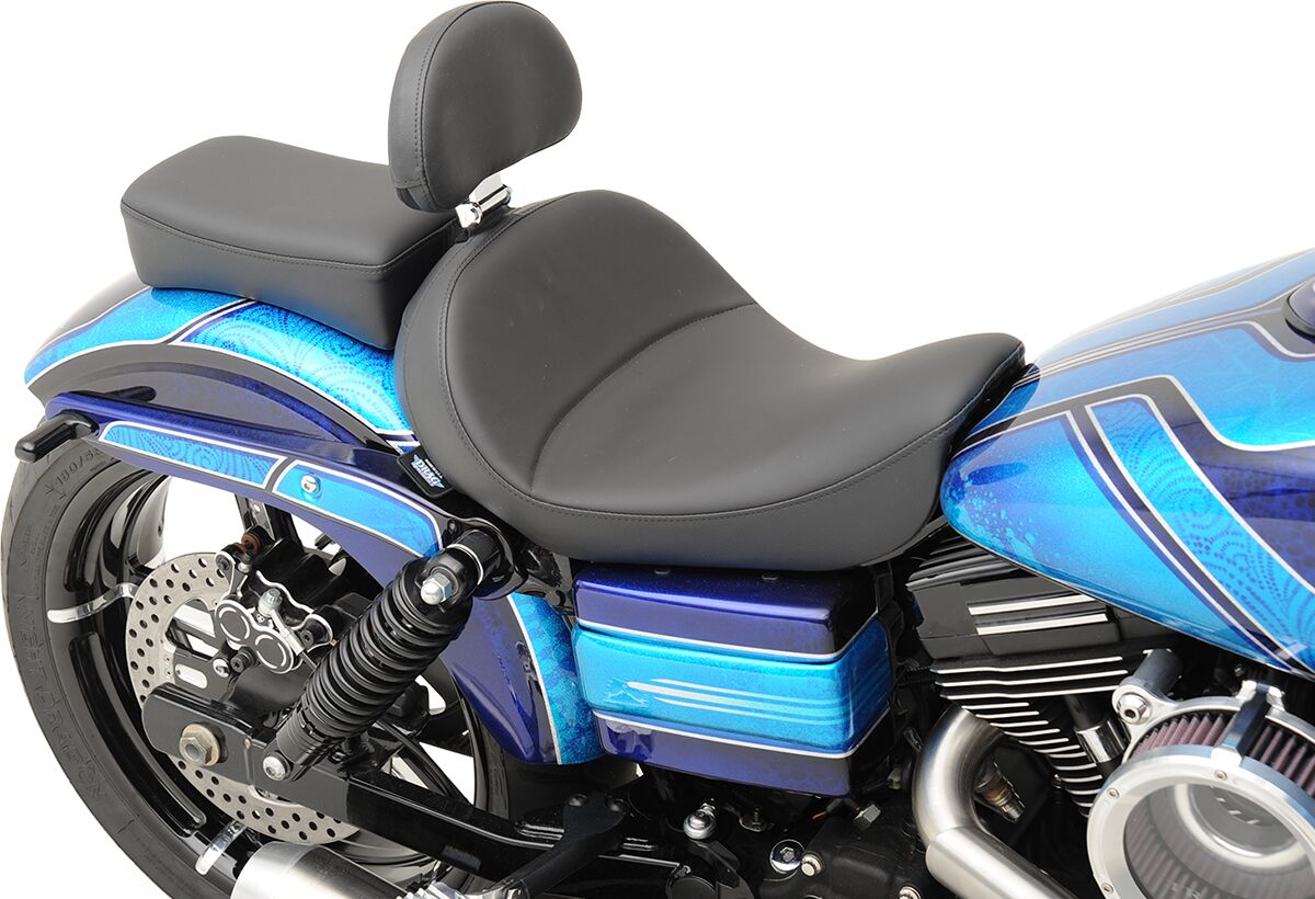 DRAG SPECIALTIES SEATS SEAT SOLO WITH BACKREST OPTION BLACK 0803-0555