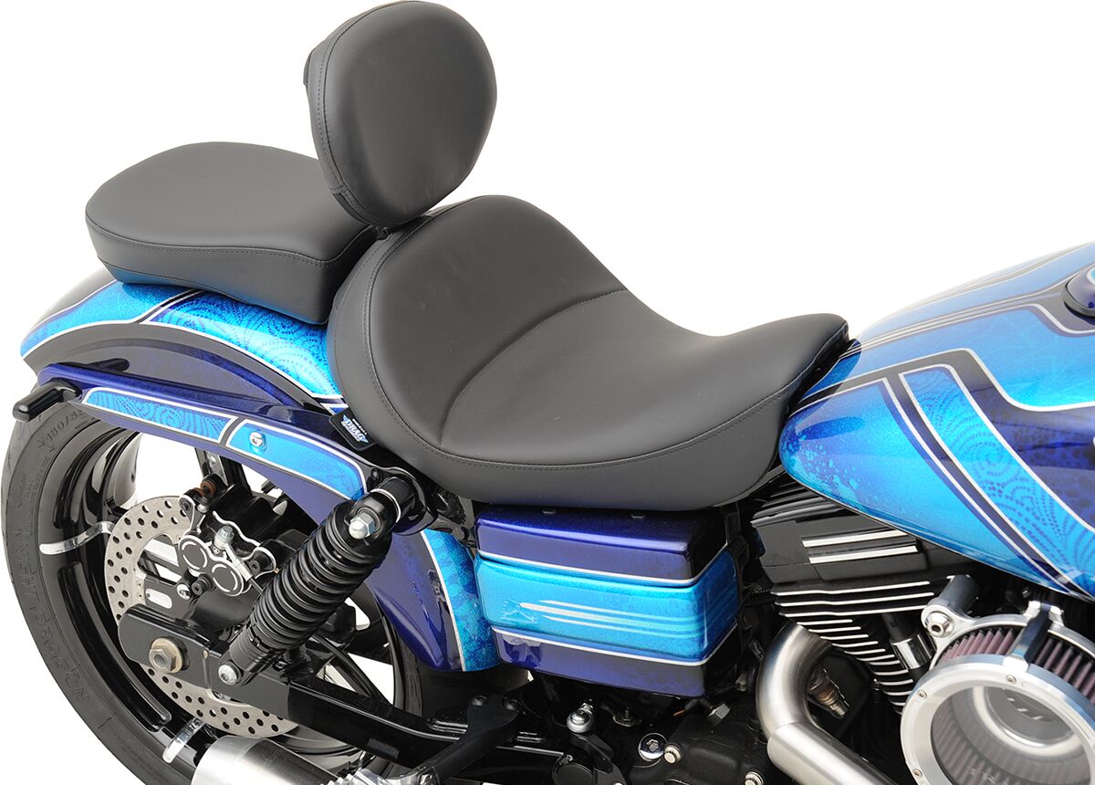 DRAG SPECIALTIES SEATS SEAT SOLO WITH BACKREST OPTION BLACK 0803-0555
