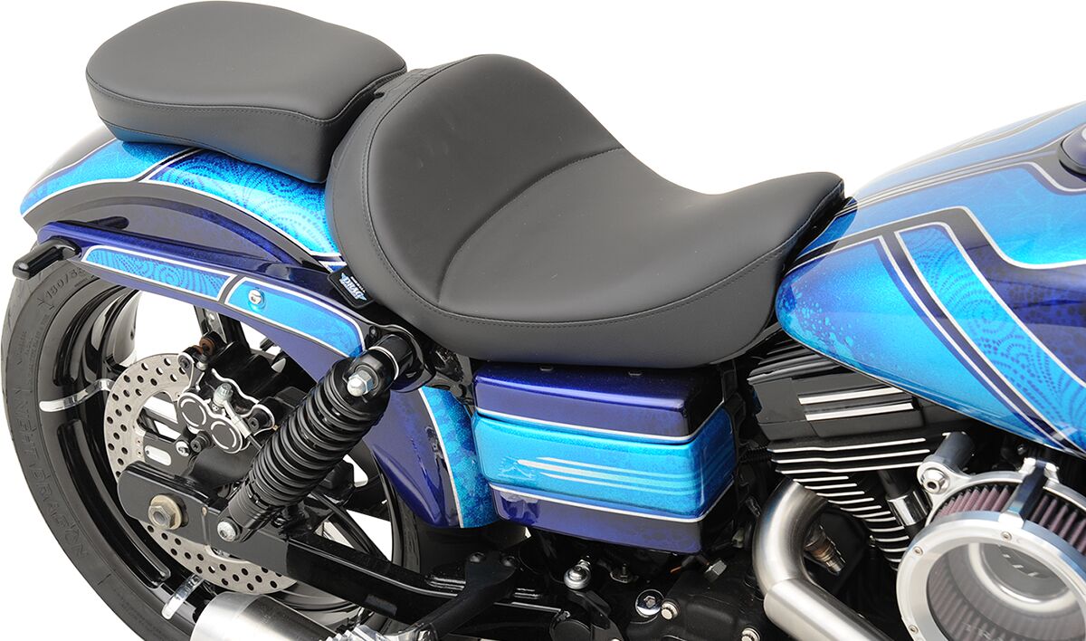 DRAG SPECIALTIES SEATS SEAT SOLO WITH BACKREST OPTION BLACK 0803-0555
