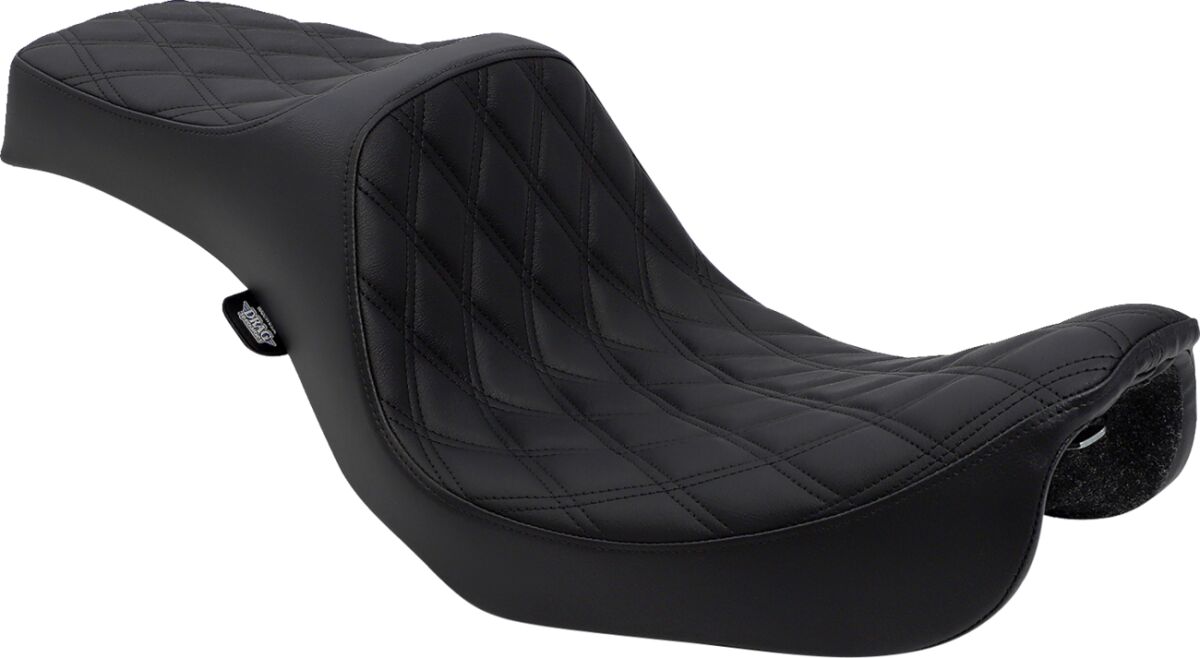 DRAG SPECIALTIES SEATS SEAT PREDATOR III DOUBLE DIAMOND BLACK/BLACK 0803-0602