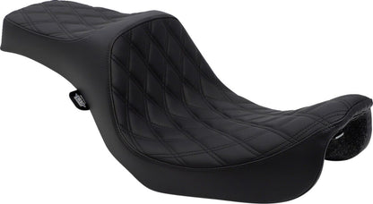 DRAG SPECIALTIES SEATS SEAT PREDATOR III DOUBLE DIAMOND BLACK/BLACK 0803-0602