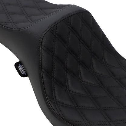 DRAG SPECIALTIES SEATS SEAT PREDATOR III DOUBLE DIAMOND BLACK/BLACK 0803-0602