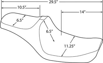 DRAG SPECIALTIES SEATS SEAT PREDATOR III SMOOTH 0803-0651