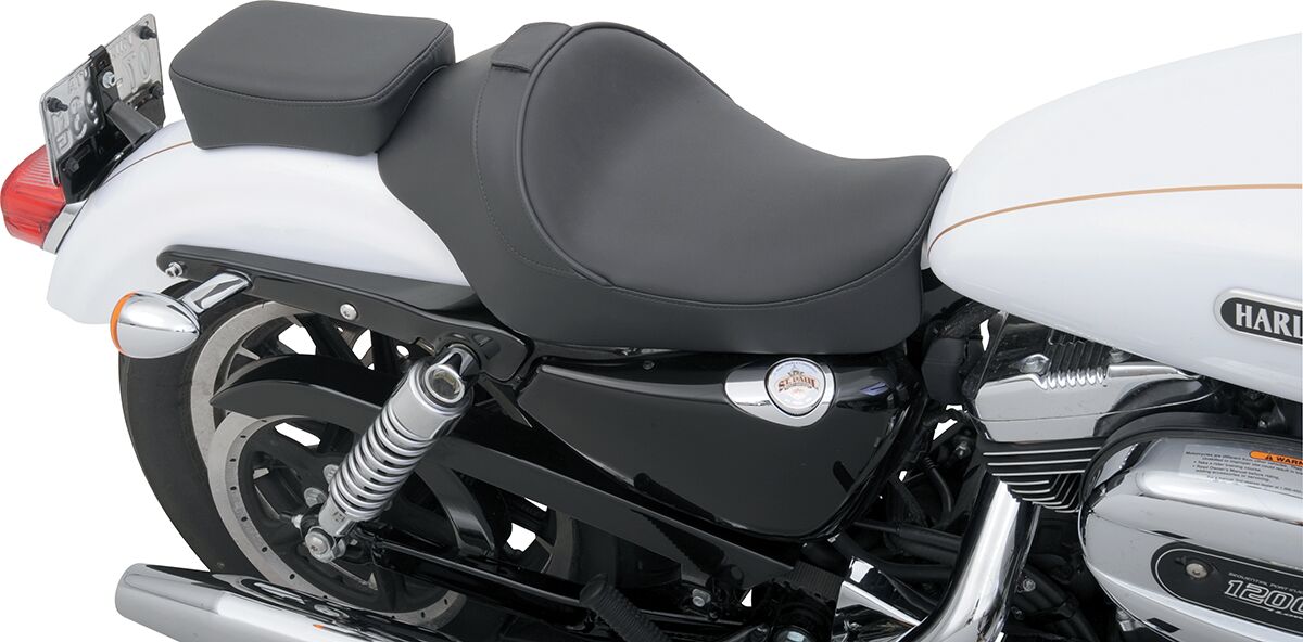 DRAG SPECIALTIES SEATS PILLION PAD SOLO SEAT REAR SOLO VINYL BLACK 0804-0393