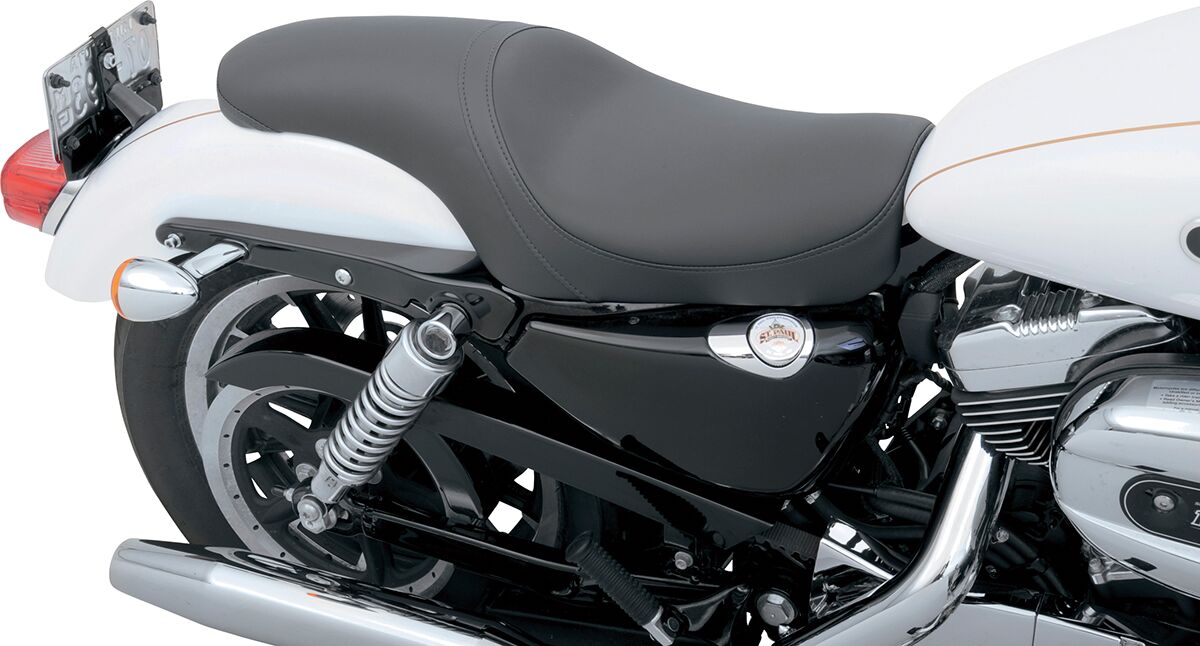 DRAG SPECIALTIES SEATS SEAT PREDATOR REAR FULL LENGTH VINYL BLACK 0804-0398