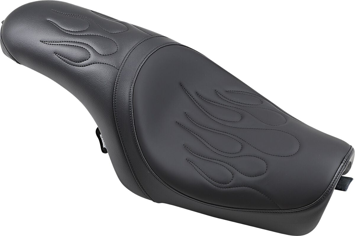DRAG SPECIALTIES SEATS SEAT PREDATOR REAR FULL LENGTH VINYL BLACK 0804-0399