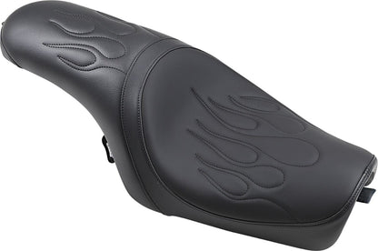 DRAG SPECIALTIES SEATS SEAT PREDATOR REAR FULL LENGTH VINYL BLACK 0804-0399