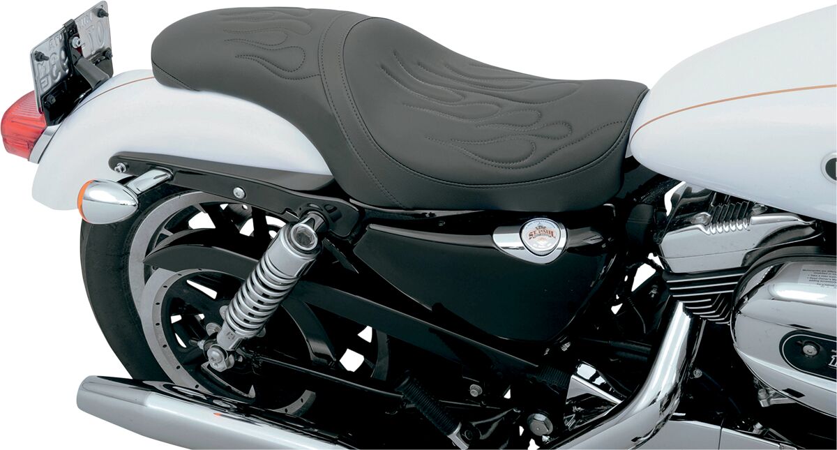 DRAG SPECIALTIES SEATS SEAT PREDATOR REAR FULL LENGTH VINYL BLACK 0804-0399