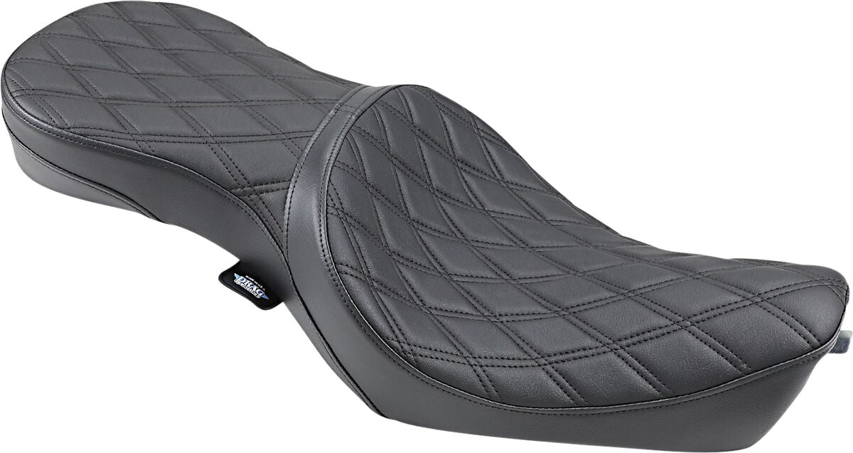 DRAG SPECIALTIES SEATS SEAT LOW-PROFILE DOUBLE BUCKET DIAMOND BLACK 0804-0605