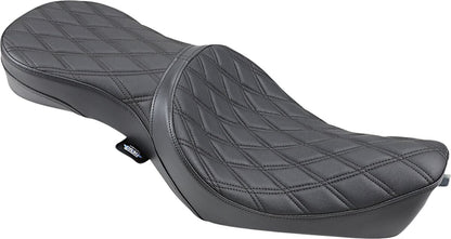 DRAG SPECIALTIES SEATS SEAT LOW-PROFILE DOUBLE BUCKET DIAMOND BLACK 0804-0605