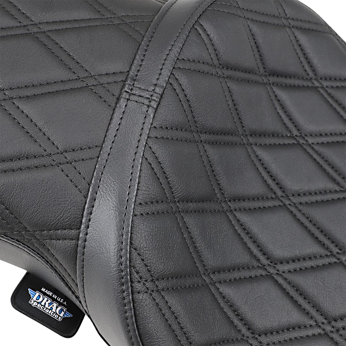 DRAG SPECIALTIES SEATS SEAT LOW-PROFILE DOUBLE BUCKET DIAMOND BLACK 0804-0605