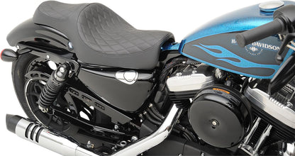 DRAG SPECIALTIES SEATS SEAT CABALLERO 2 UP DIAMOND STYLE BLACK 0804-0669