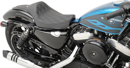 DRAG SPECIALTIES SEATS SEAT SOLO CAFE` DIAMOND STYLE BLACK 0804-0674