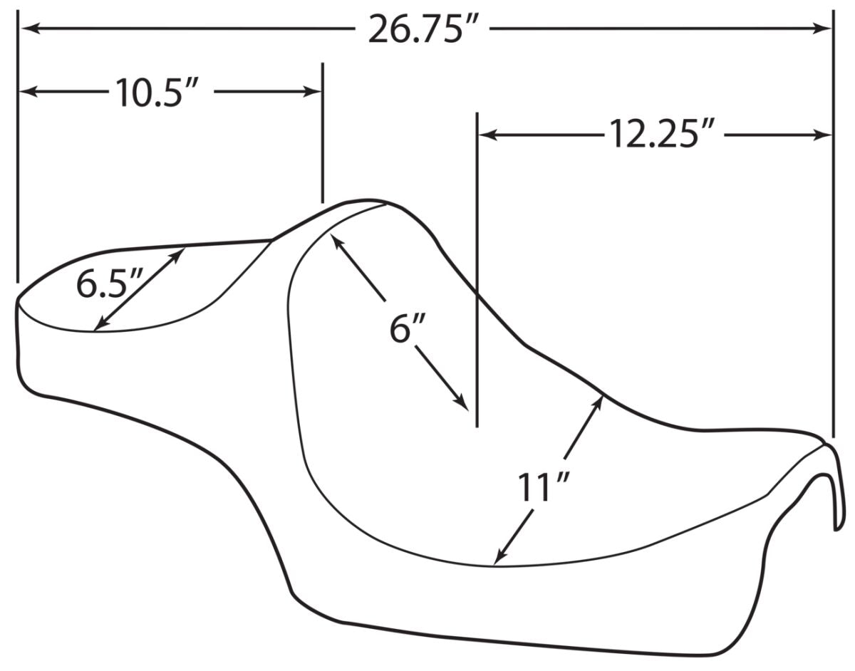 DRAG SPECIALTIES SEATS SEAT PRED 111 SMTH XL 14- 0804-0728