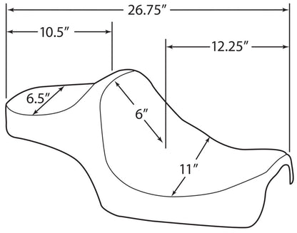 DRAG SPECIALTIES SEATS SEAT PRED 111 SMTH XL 14- 0804-0728