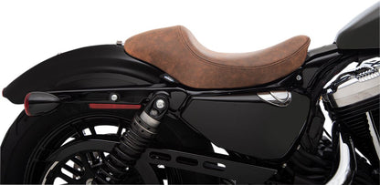 DRAG SPECIALTIES SEATS SEAT SOLO 3/4 BROWN LEATHER 0804-0747