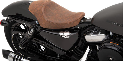 DRAG SPECIALTIES SEATS SEAT SOLO 3/4 BROWN LEATHER 0804-0747